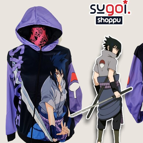 SUGOI Tops - NEW anime Naruto Uchiha Sasuke sweatshirt Unisex